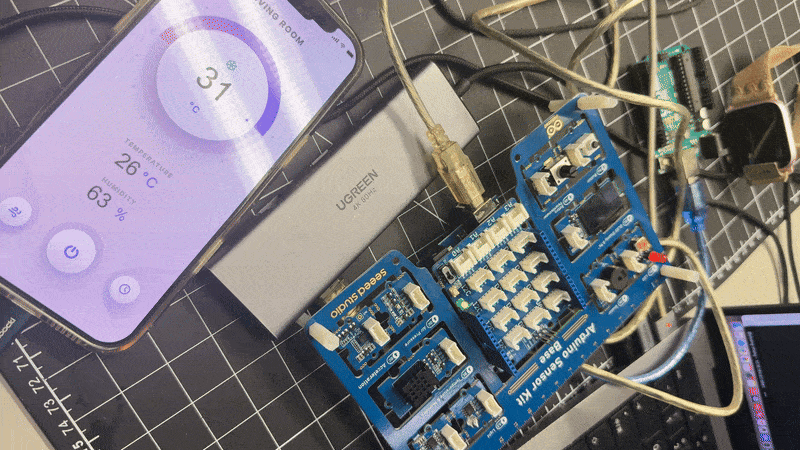 The board running in real time, project demo in action