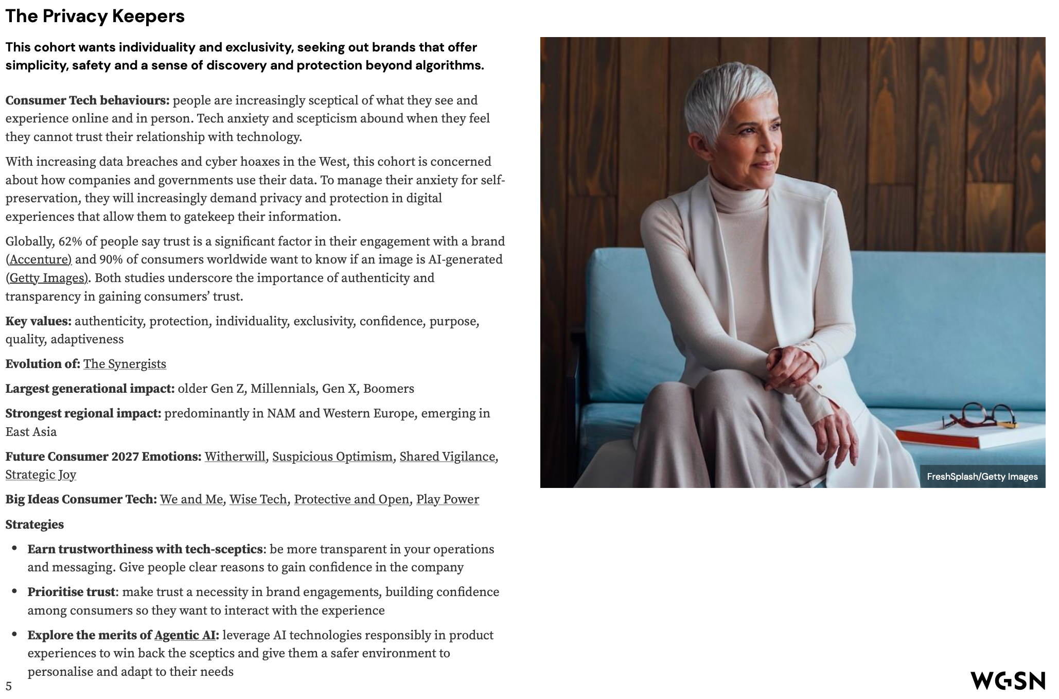 The Privacy Keepers persona summary page